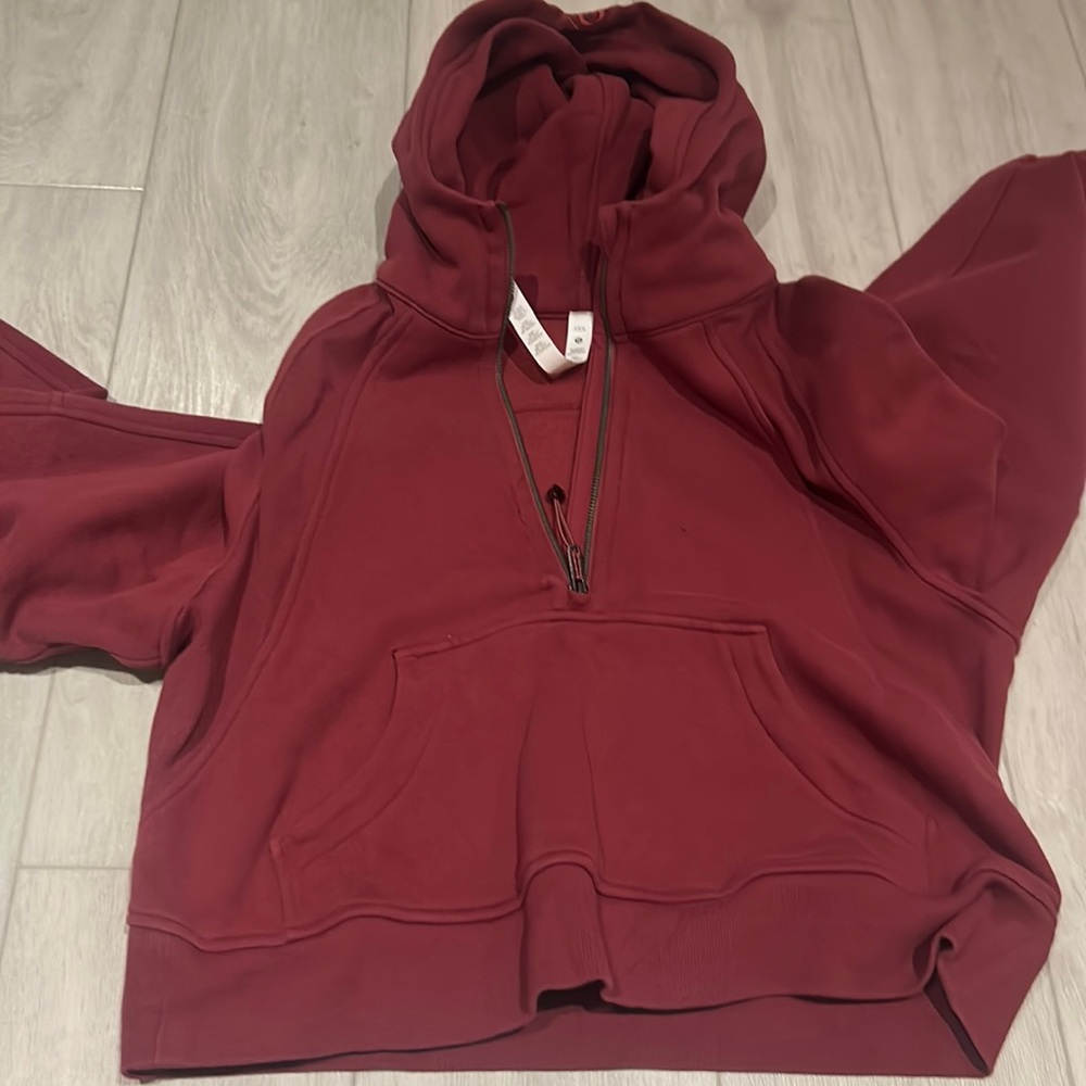 lulu lemon red sweater
